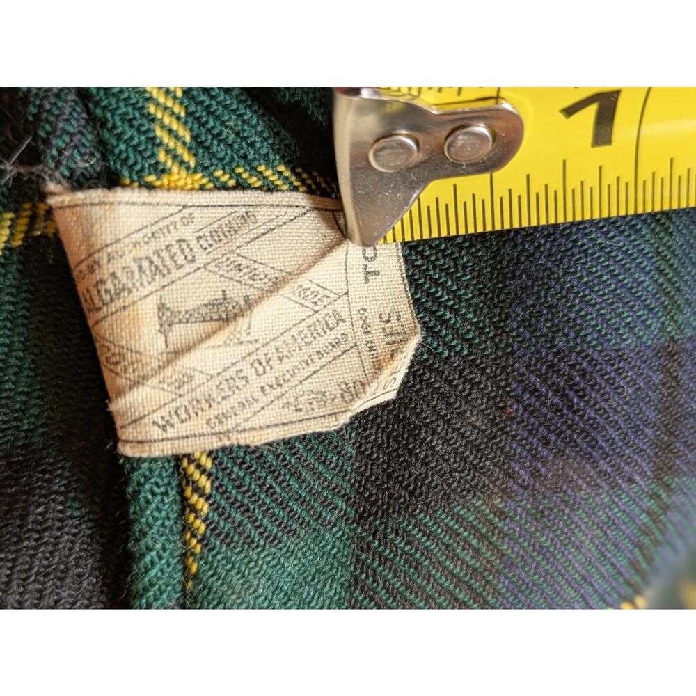 Vintage Austin Hill Wool Plaid Trousers Mens 34x30 Preppy Golf Pants Made In USA - Picture 8 of 9
